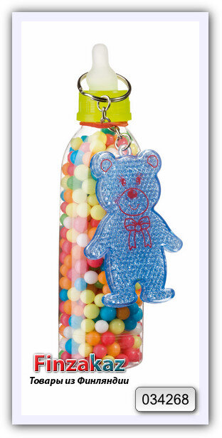 Сахарное драже Woogie Babybottle with sugar pearls and toy 100 гр
