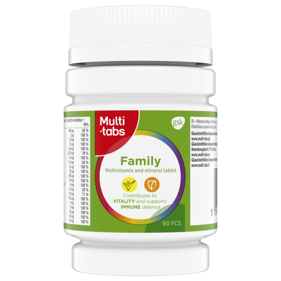 Витамины Multi-tabs Family 90 шт