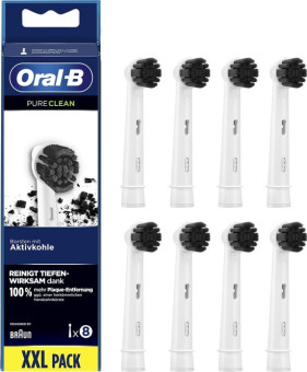 Насадки на зубную щетку Braun Oral-B EB20CH-8 Pure Clean Aktivkohle 8 шт
