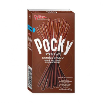 Шоколадные бисквитные палочки  Pocky Double Choco 47 гр